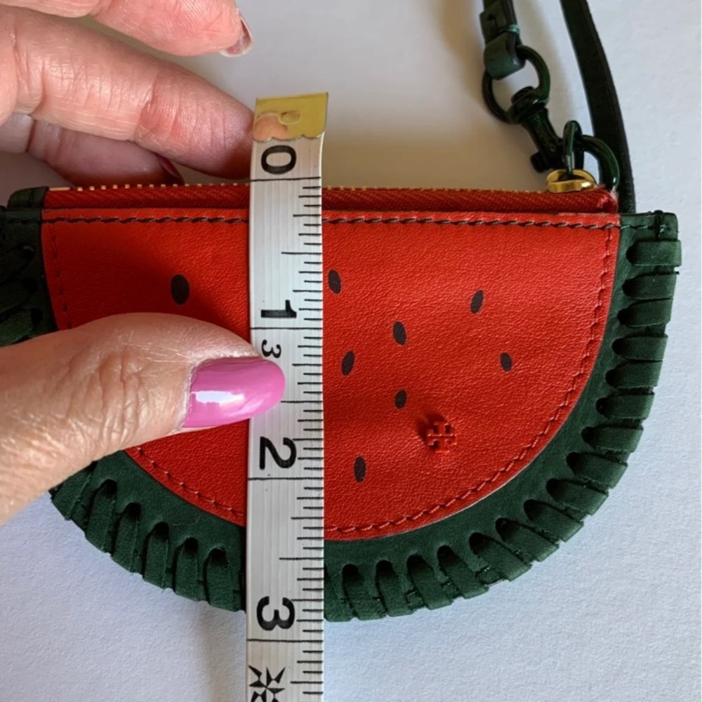 TORY BURCH Watermelon Coin Pouch Key Ring - Picture 12 of 12